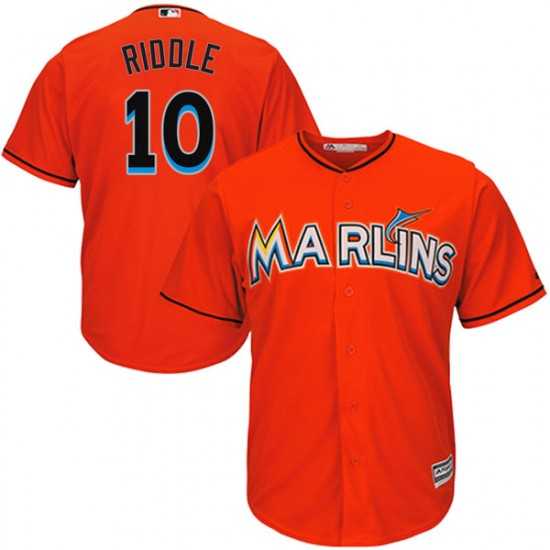 Marlins 10 JT Riddle Orange Cool Base Jersey Dzhi,We sell and wholesale Marlins 10 JT Riddle Orange Cool Base Jersey Dzhi on line form chian!